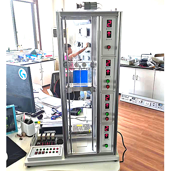 四层电梯模型PLC控制实训装置,气压助力离合器运行实训台