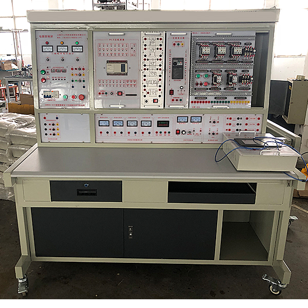 PLC、变频器、触摸屏综合实验台(图1) PLC、变频器、触摸屏综合实训台,矿井污水处置整理实训台